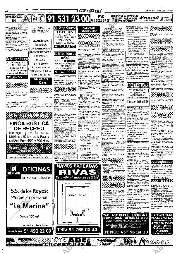 ABC MADRID 15-11-2001 página 118