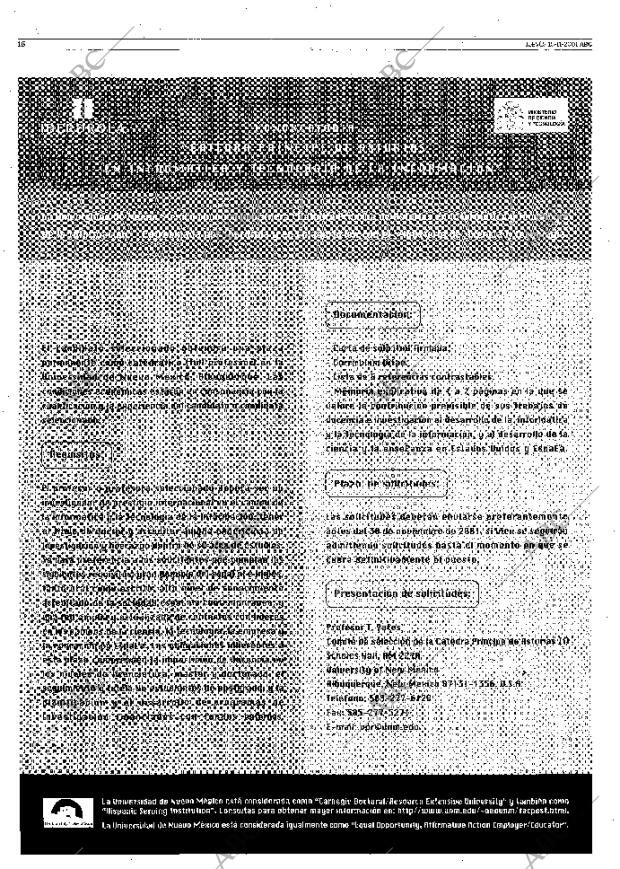 ABC MADRID 15-11-2001 página 16