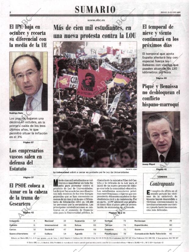 ABC MADRID 15-11-2001 página 2
