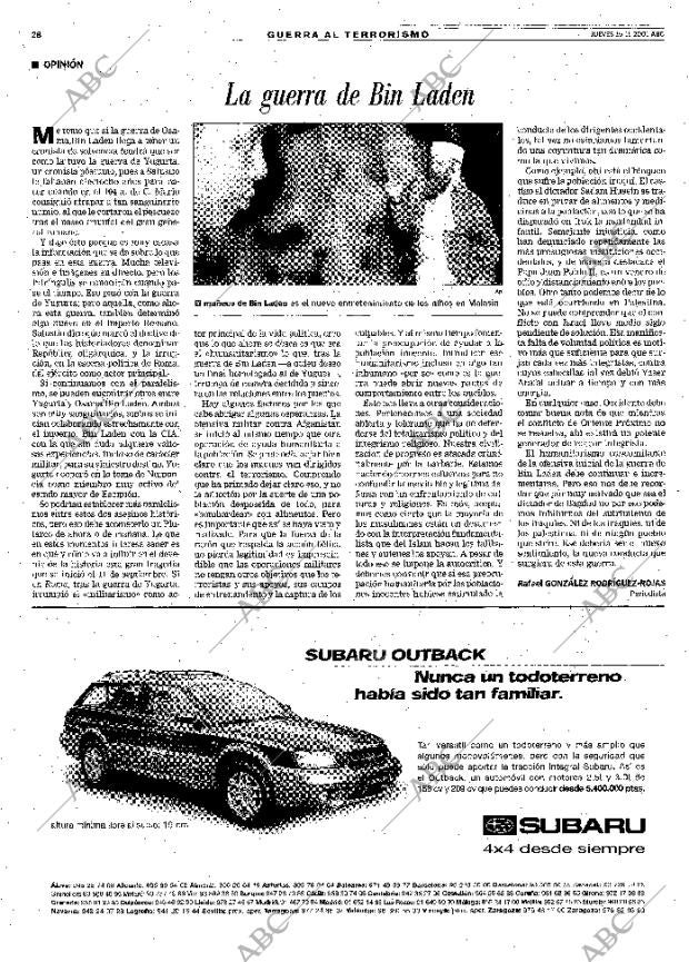 ABC MADRID 15-11-2001 página 28