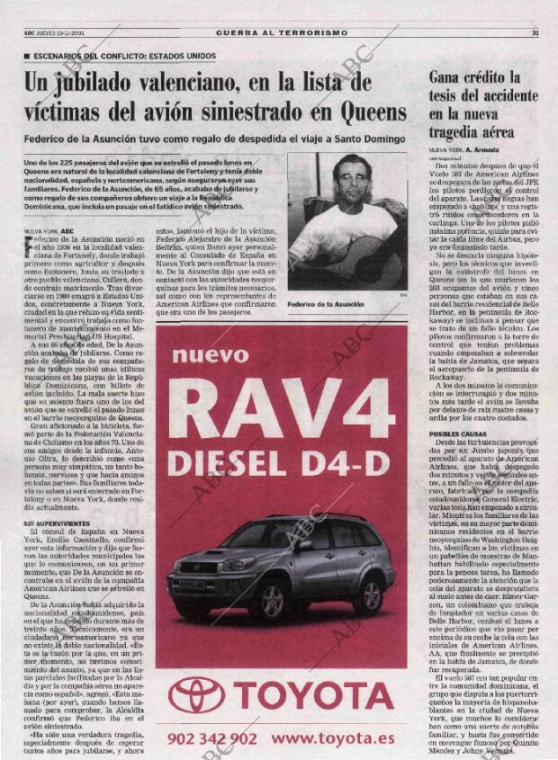 ABC MADRID 15-11-2001 página 31