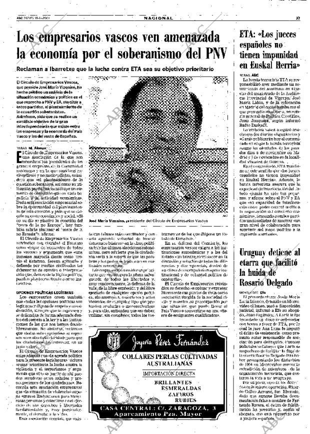 ABC MADRID 15-11-2001 página 37