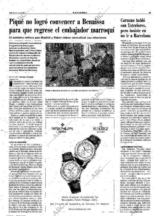 ABC MADRID 15-11-2001 página 41