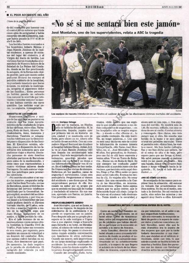 ABC MADRID 15-11-2001 página 48