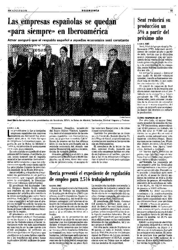 ABC MADRID 15-11-2001 página 61