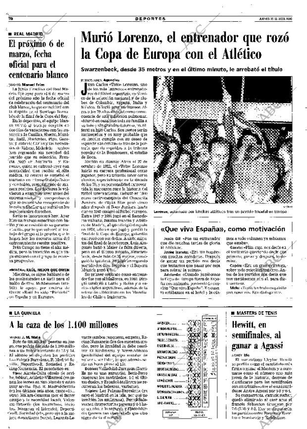 ABC MADRID 15-11-2001 página 70