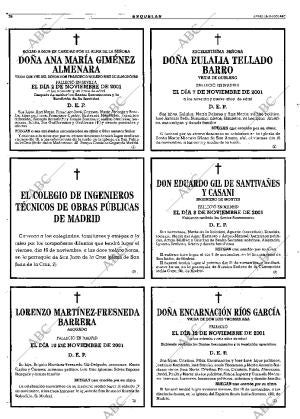 ABC MADRID 15-11-2001 página 76