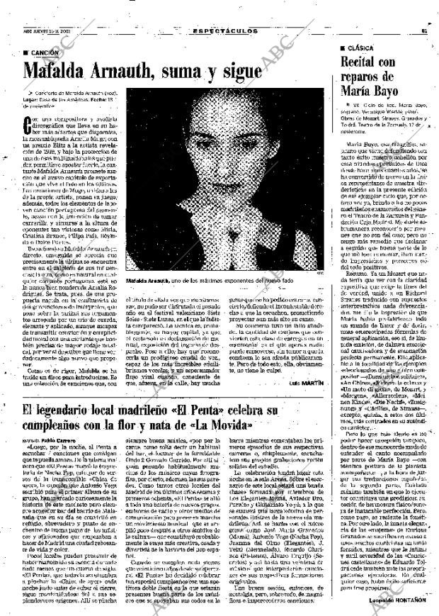 ABC MADRID 15-11-2001 página 81