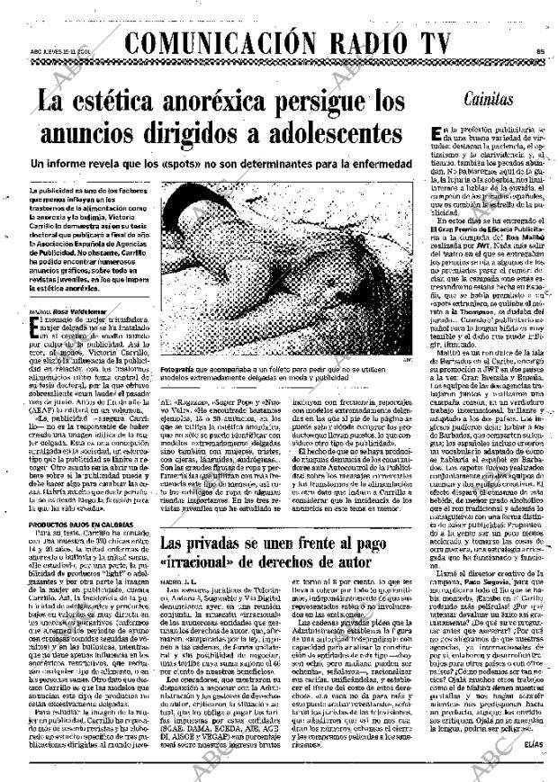 ABC MADRID 15-11-2001 página 85