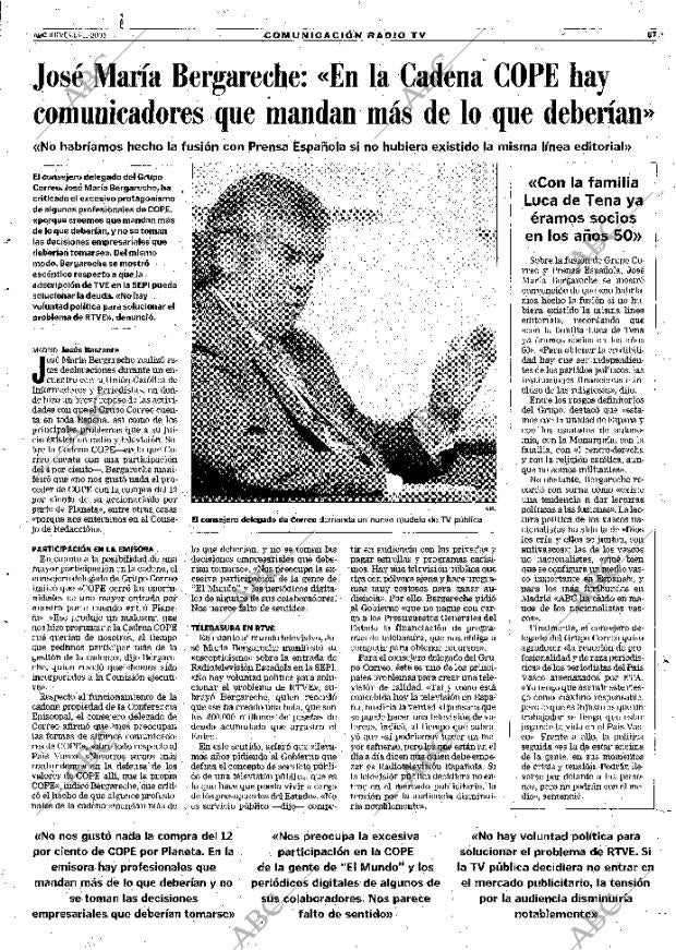 ABC MADRID 15-11-2001 página 87