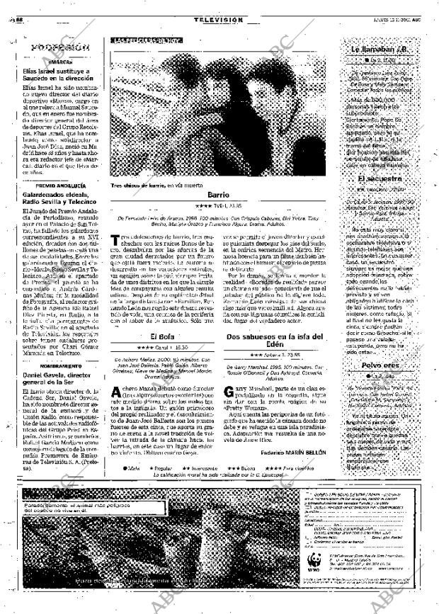 ABC MADRID 15-11-2001 página 88