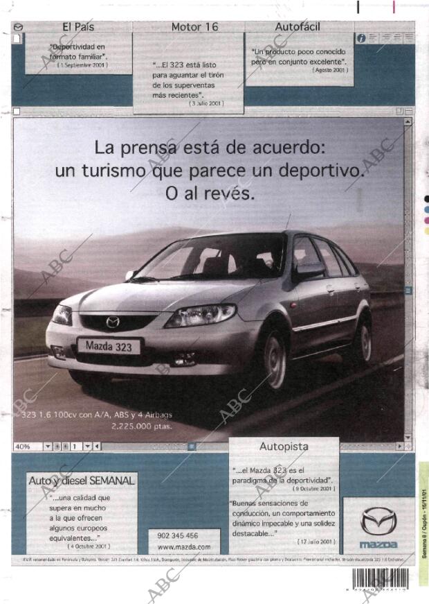 ABC MADRID 15-11-2001 página 92