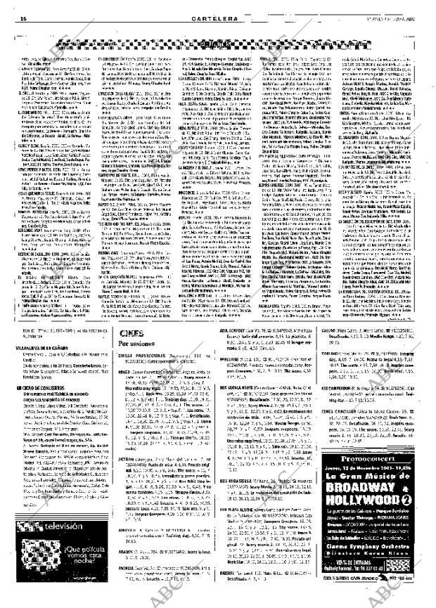 ABC MADRID 16-11-2001 página 104