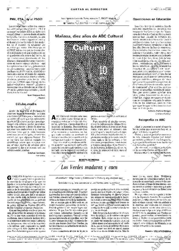 ABC MADRID 16-11-2001 página 12