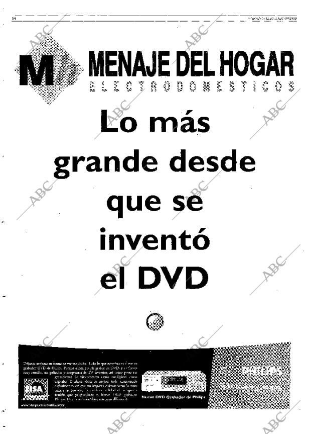 ABC MADRID 16-11-2001 página 122