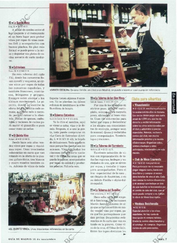 ABC MADRID 16-11-2001 página 131