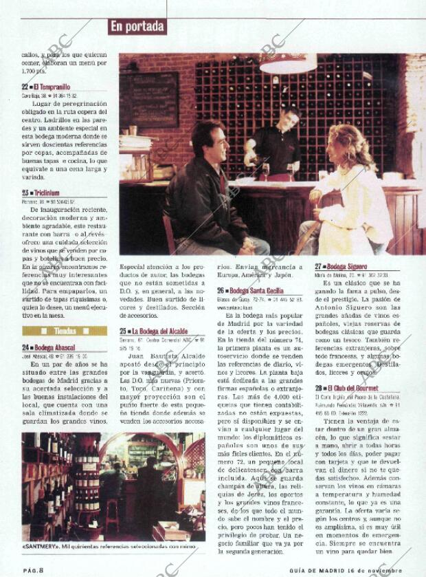 ABC MADRID 16-11-2001 página 132