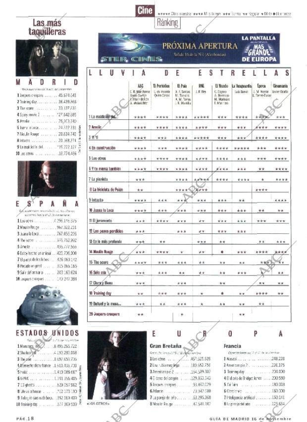 ABC MADRID 16-11-2001 página 142