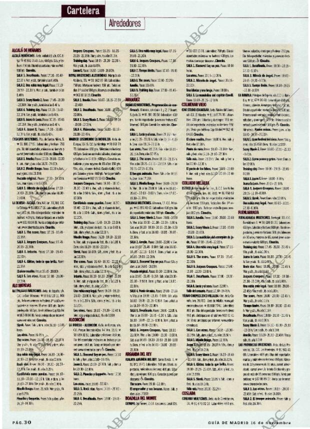 ABC MADRID 16-11-2001 página 154