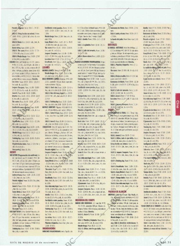 ABC MADRID 16-11-2001 página 155