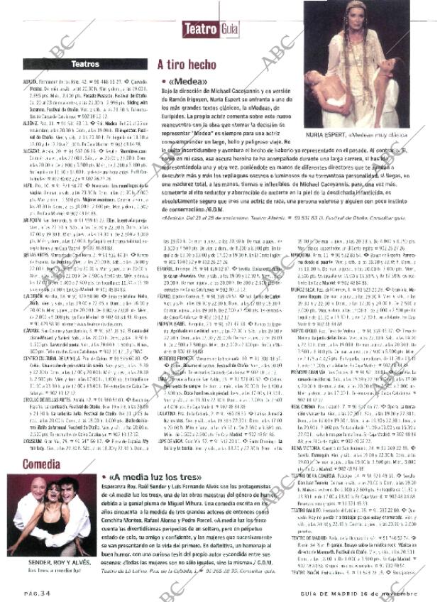 ABC MADRID 16-11-2001 página 158