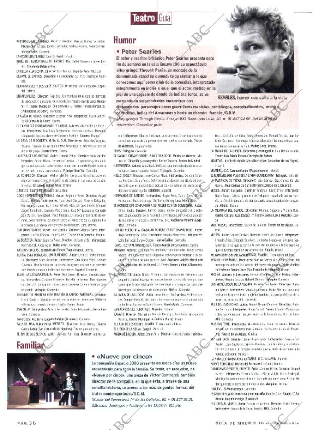 ABC MADRID 16-11-2001 página 160