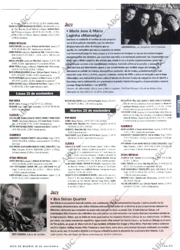 ABC MADRID 16-11-2001 página 165
