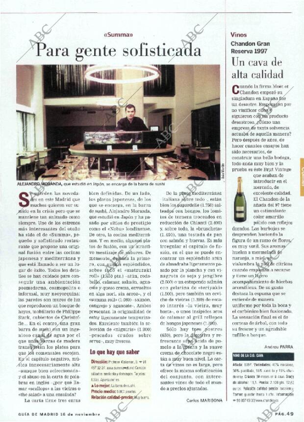 ABC MADRID 16-11-2001 página 173