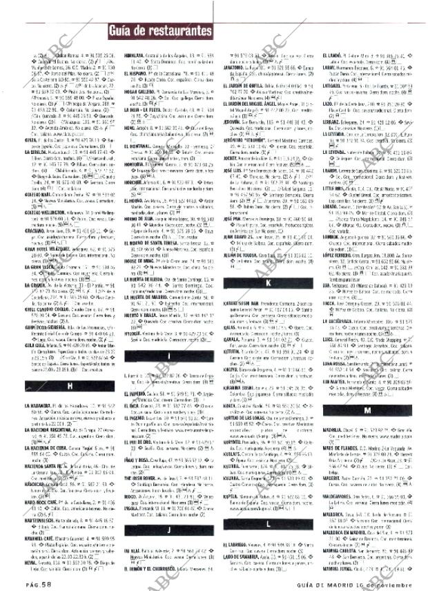 ABC MADRID 16-11-2001 página 182