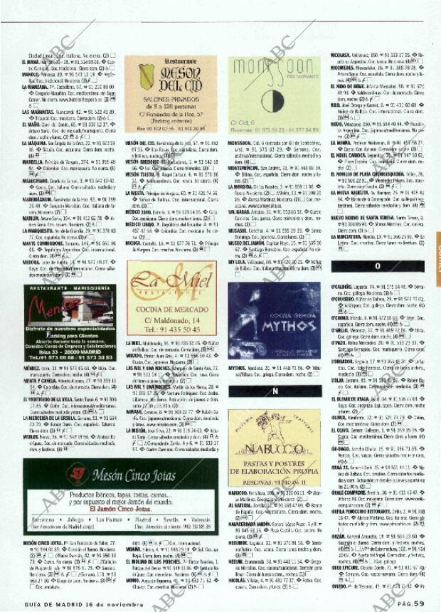 ABC MADRID 16-11-2001 página 183