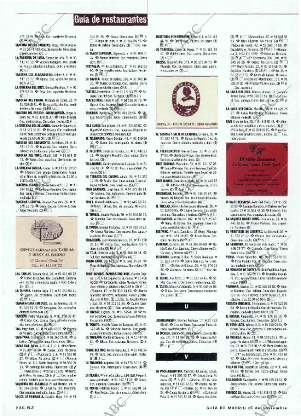 ABC MADRID 16-11-2001 página 186