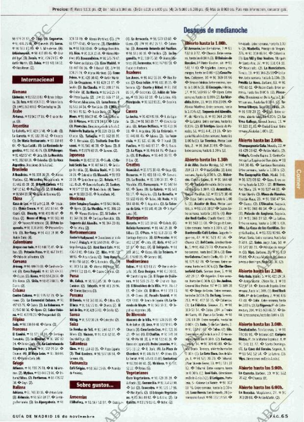 ABC MADRID 16-11-2001 página 189