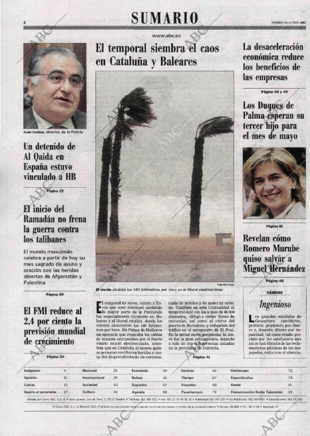 ABC MADRID 16-11-2001 página 2