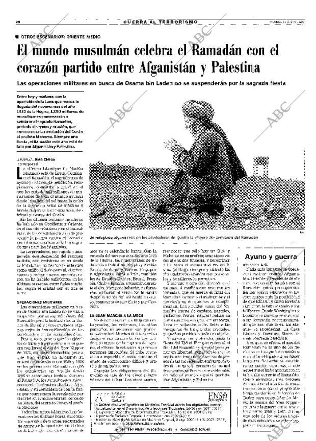 ABC MADRID 16-11-2001 página 20