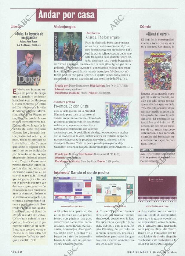 ABC MADRID 16-11-2001 página 204