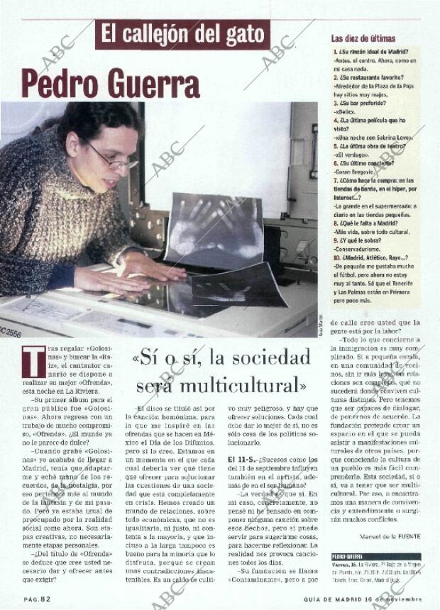 ABC MADRID 16-11-2001 página 206