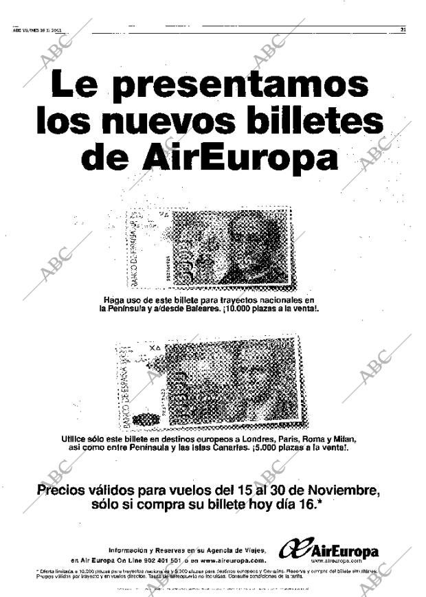 ABC MADRID 16-11-2001 página 21
