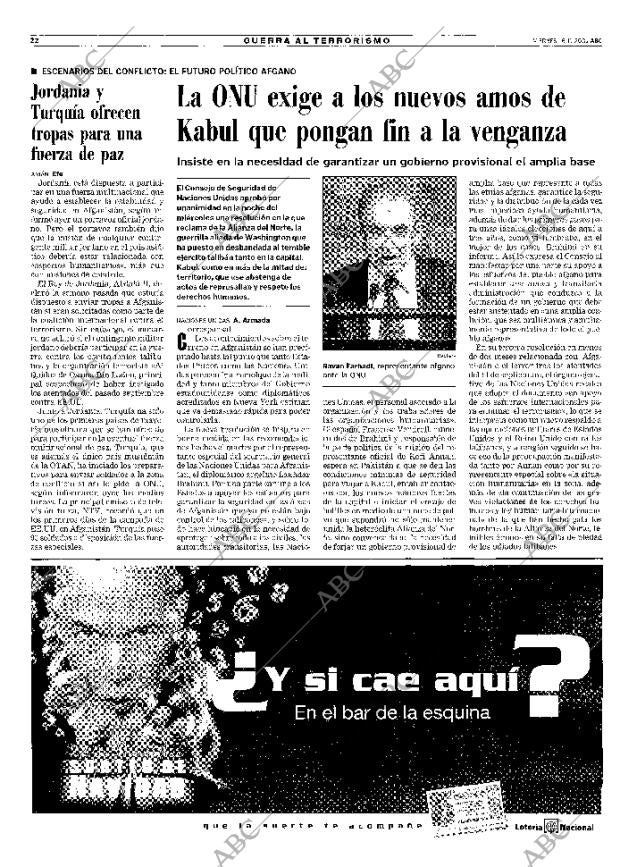 ABC MADRID 16-11-2001 página 22