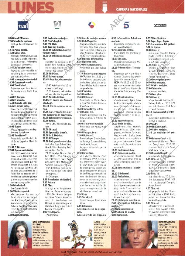 ABC MADRID 16-11-2001 página 250