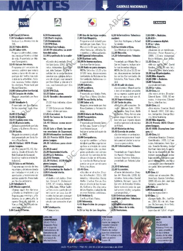 ABC MADRID 16-11-2001 página 254