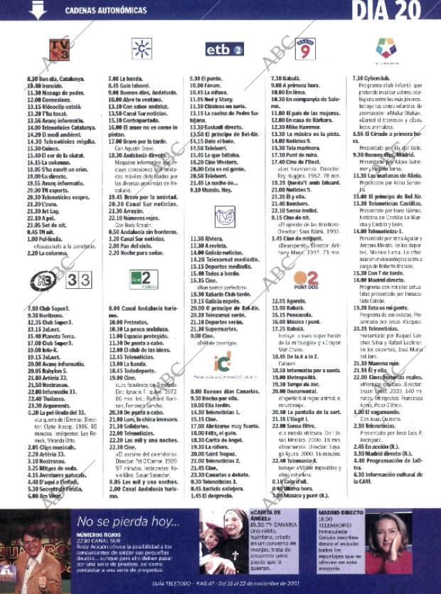 ABC MADRID 16-11-2001 página 255