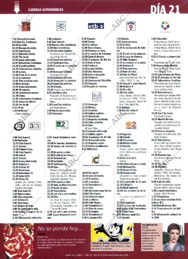 ABC MADRID 16-11-2001 página 259