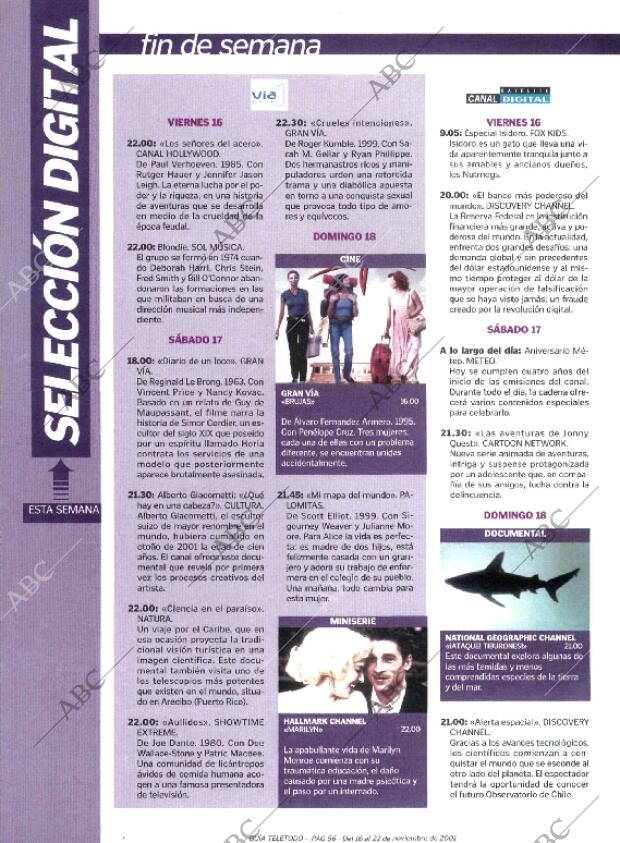 ABC MADRID 16-11-2001 página 264