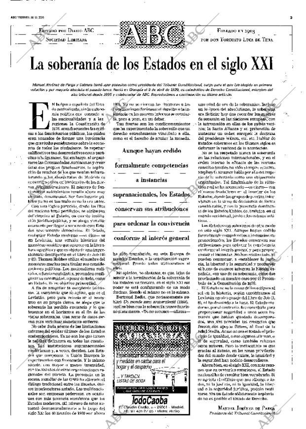 ABC MADRID 16-11-2001 página 3