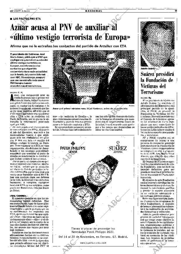 ABC MADRID 16-11-2001 página 31