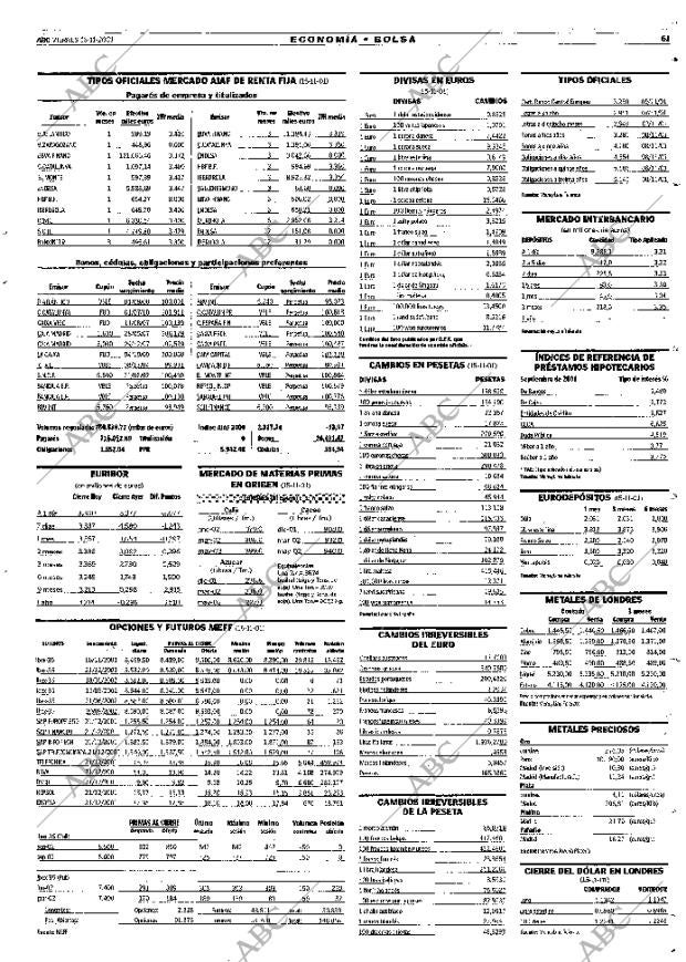ABC MADRID 16-11-2001 página 61