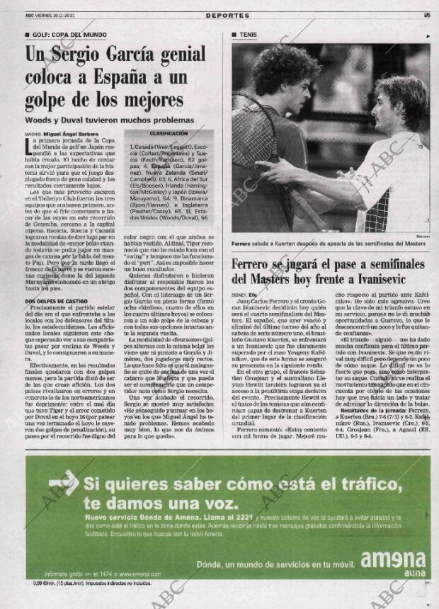 ABC MADRID 16-11-2001 página 65