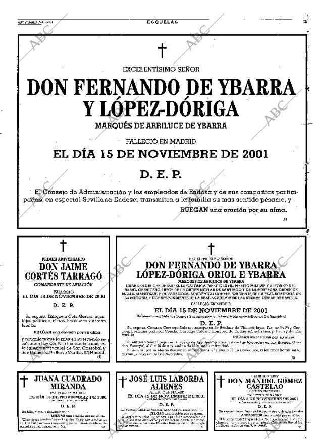 ABC MADRID 16-11-2001 página 69
