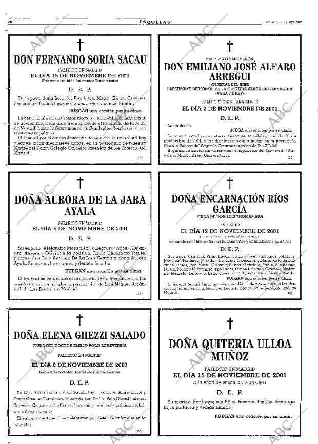 ABC MADRID 16-11-2001 página 70