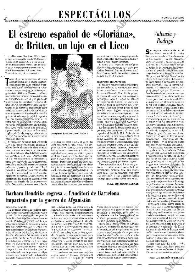 ABC MADRID 16-11-2001 página 74